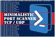Minimalistic TCP UDP Port Scanner PowerShel